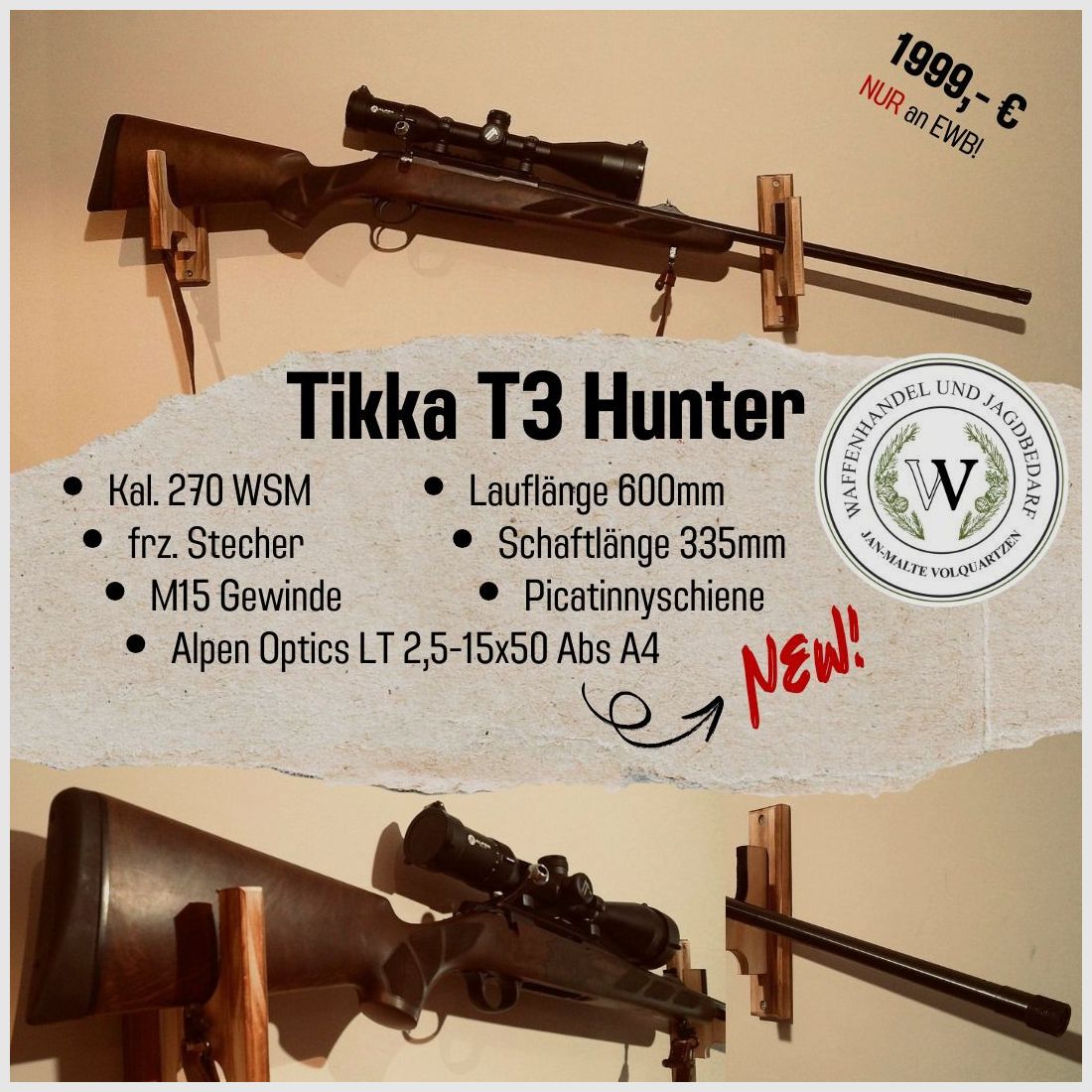 Tikka T3 Hunter 270WSM