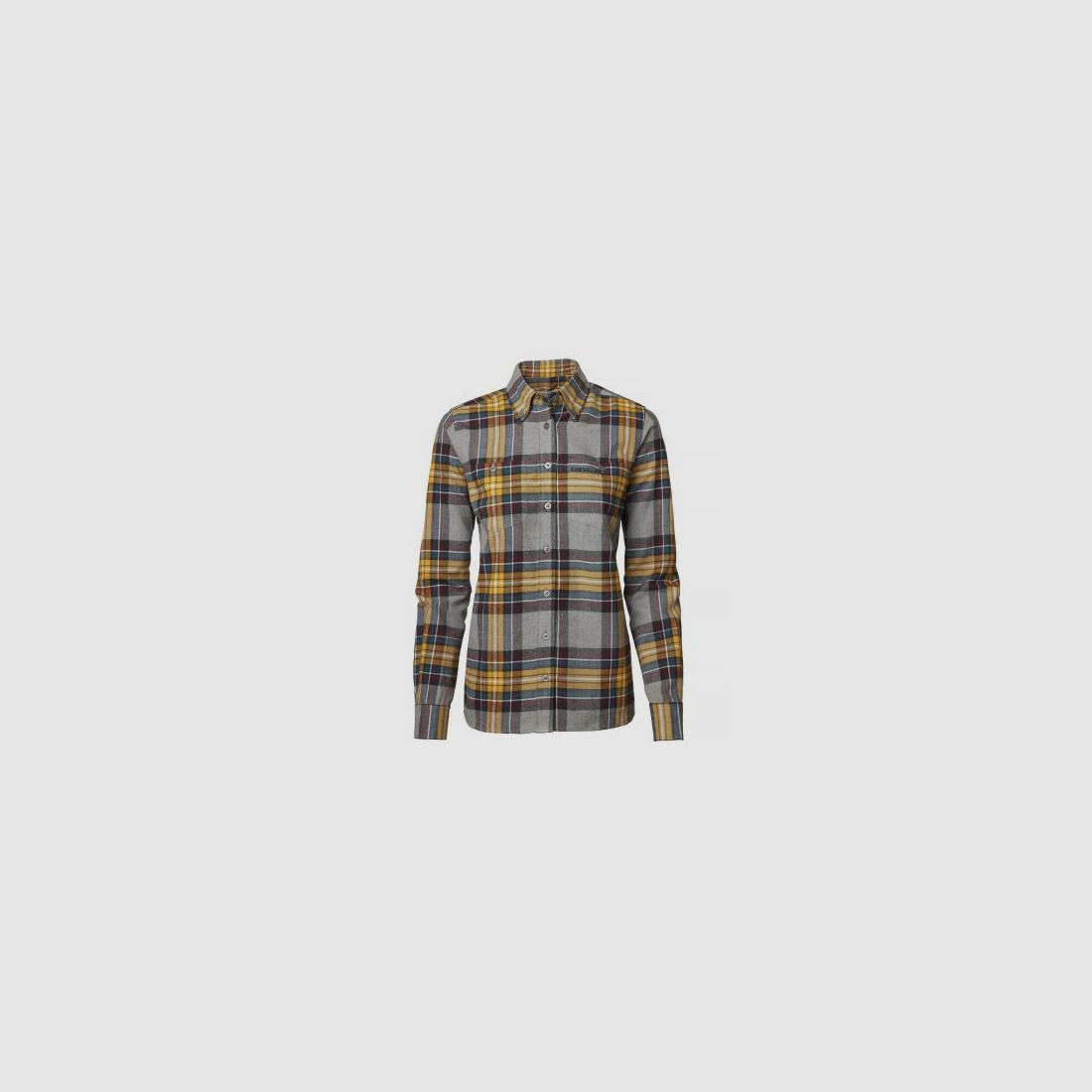 Chevalier Damen Flanellbluse Lynx Mustard Checked 38