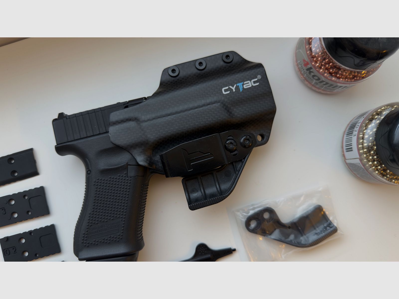 Glock 19 Gen 5 MOS 4mm stalen bb’s CO2