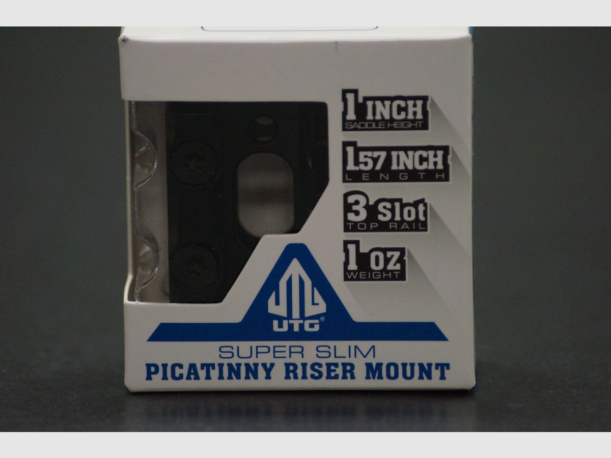 UTG Super Slim Riser Mount 3 Slot 2.4cm