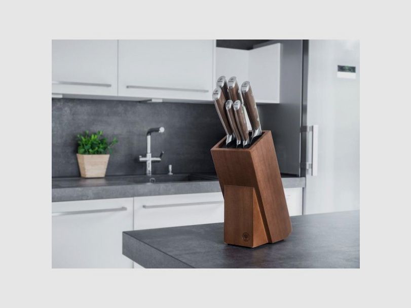 Böker Forge Wood 2.0 knife block set with 6 knives, Bild 1 von 36