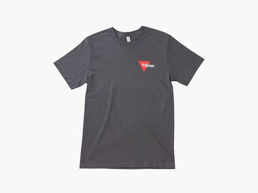 T-shirt piccolo logo a sinistra davanti medio grigio