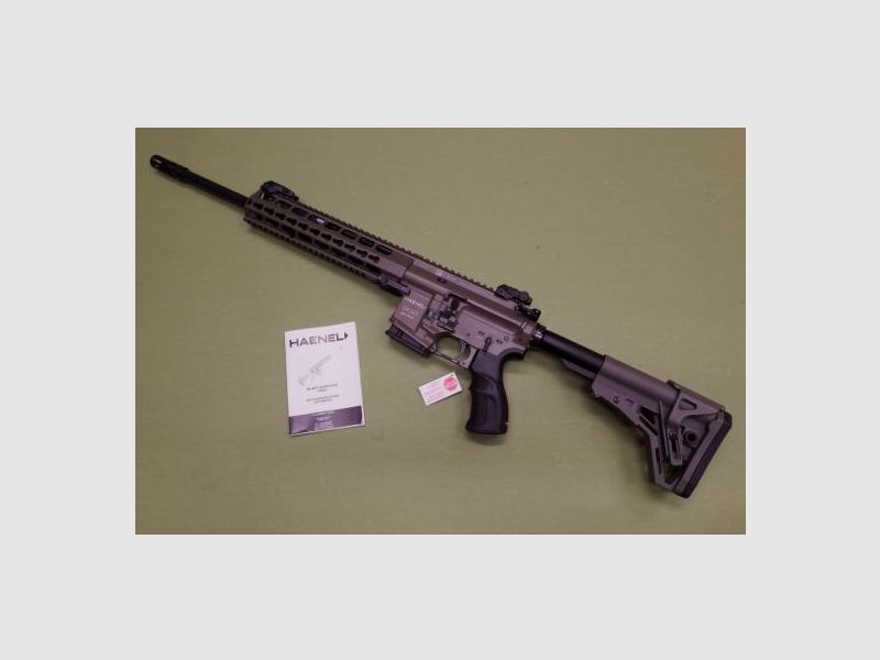 Haenel semi-automatic rifle CR 223 16.65" OLIVE with long handguard and fine trigger