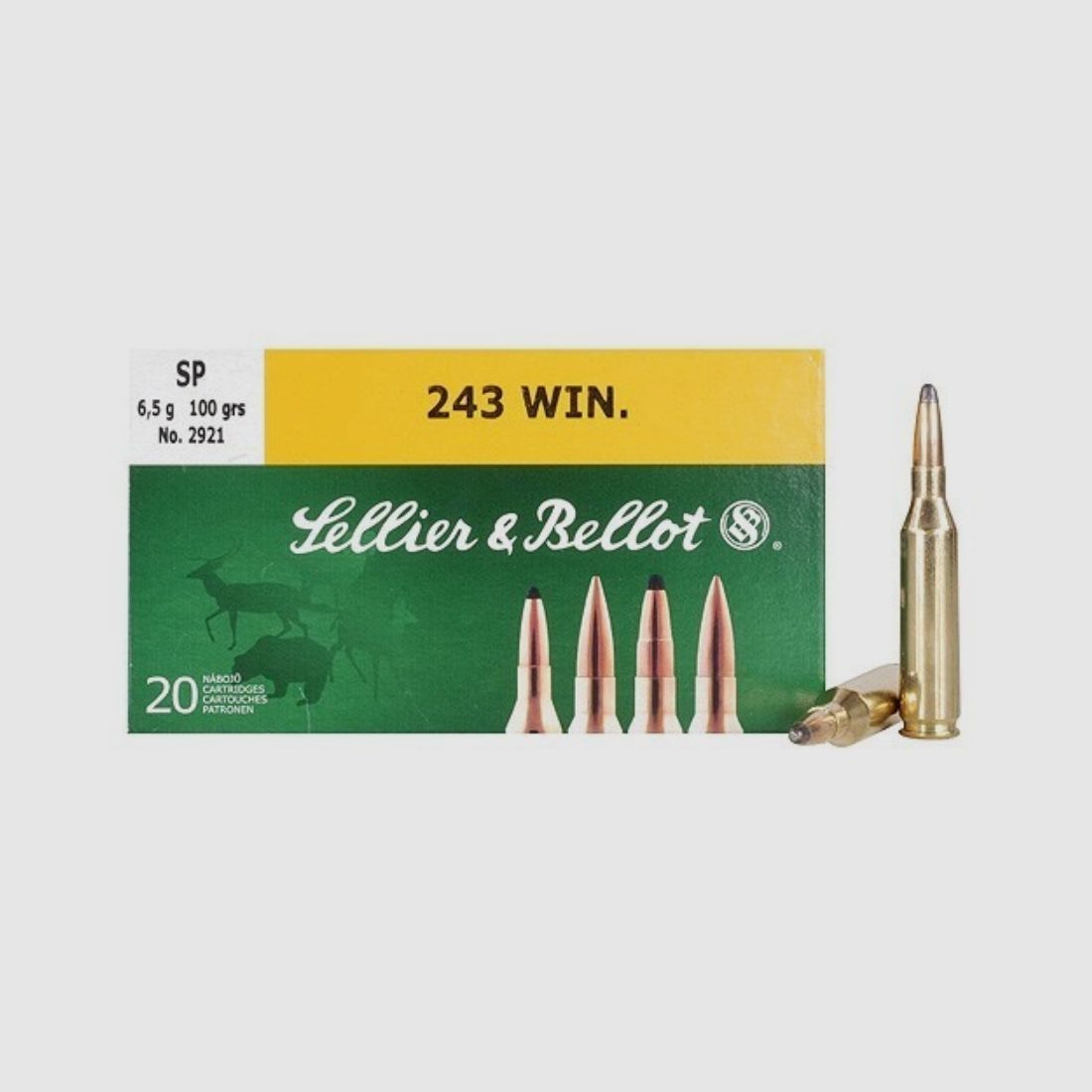 CAL. 243 WIN HORNADY GMX SP 80 GRAINS Verpackung 20 Stk., Bild 51 von 51