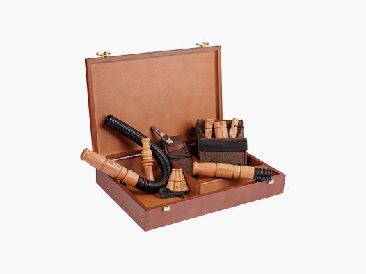 Premium Lockjagdset Holzkassette Weisskirchen