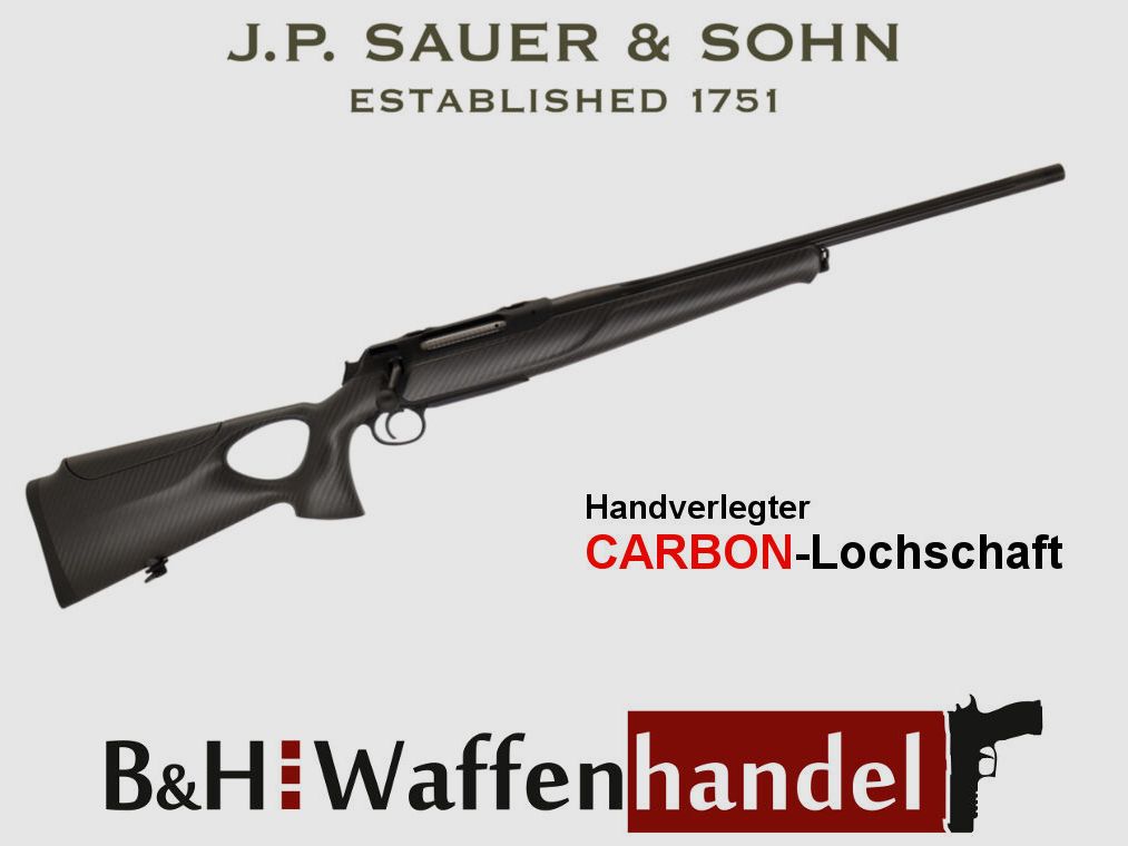 Sauer & Sohn	 S404 Synchro XTC mit Carbon-Lochschaft