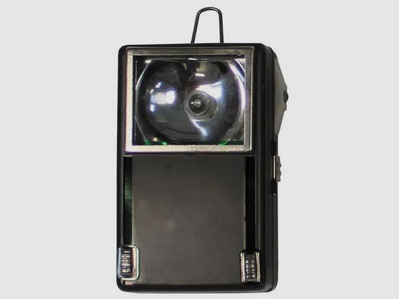 Polnische Armee Polnische Taschenlampe 3 Farben Metall Öse schwarz neuwertig