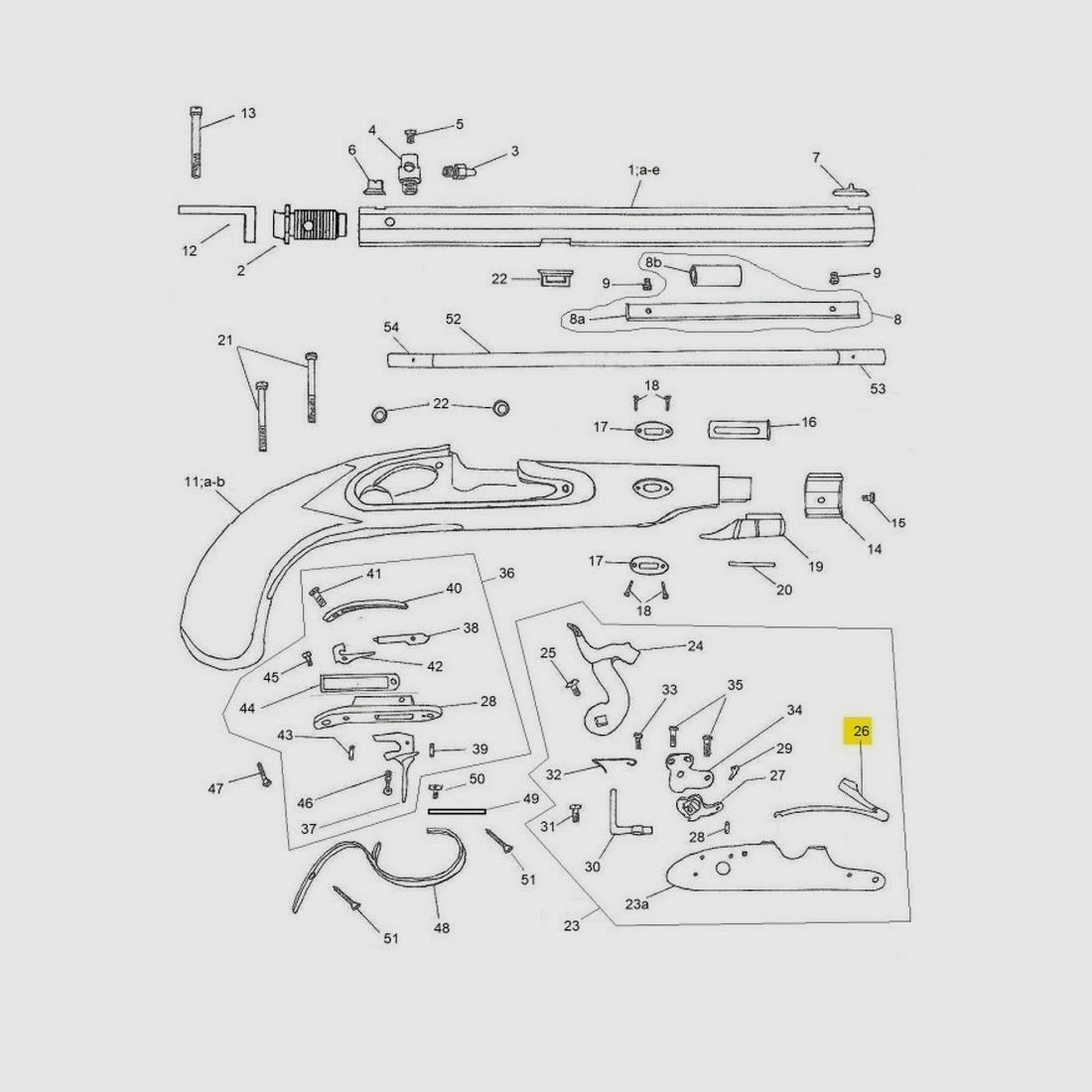 Feder Pin Davide Pedersoli - Hohe Widerstandsfähigkeit - Kompatibilität mit historischen Waffen - Zuverlässigkeit im Gelände, Bild 4 von 5