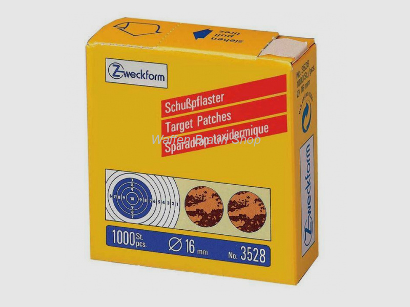 Schusspflaster - 16 mm, 1000 Stück