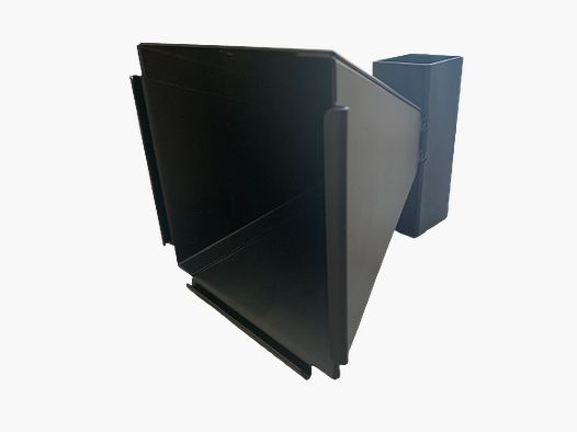 KUGELFANG-KASTEN FÜR LUFTDRUCKWAFFEN - 14x14 CM - TRICHTER