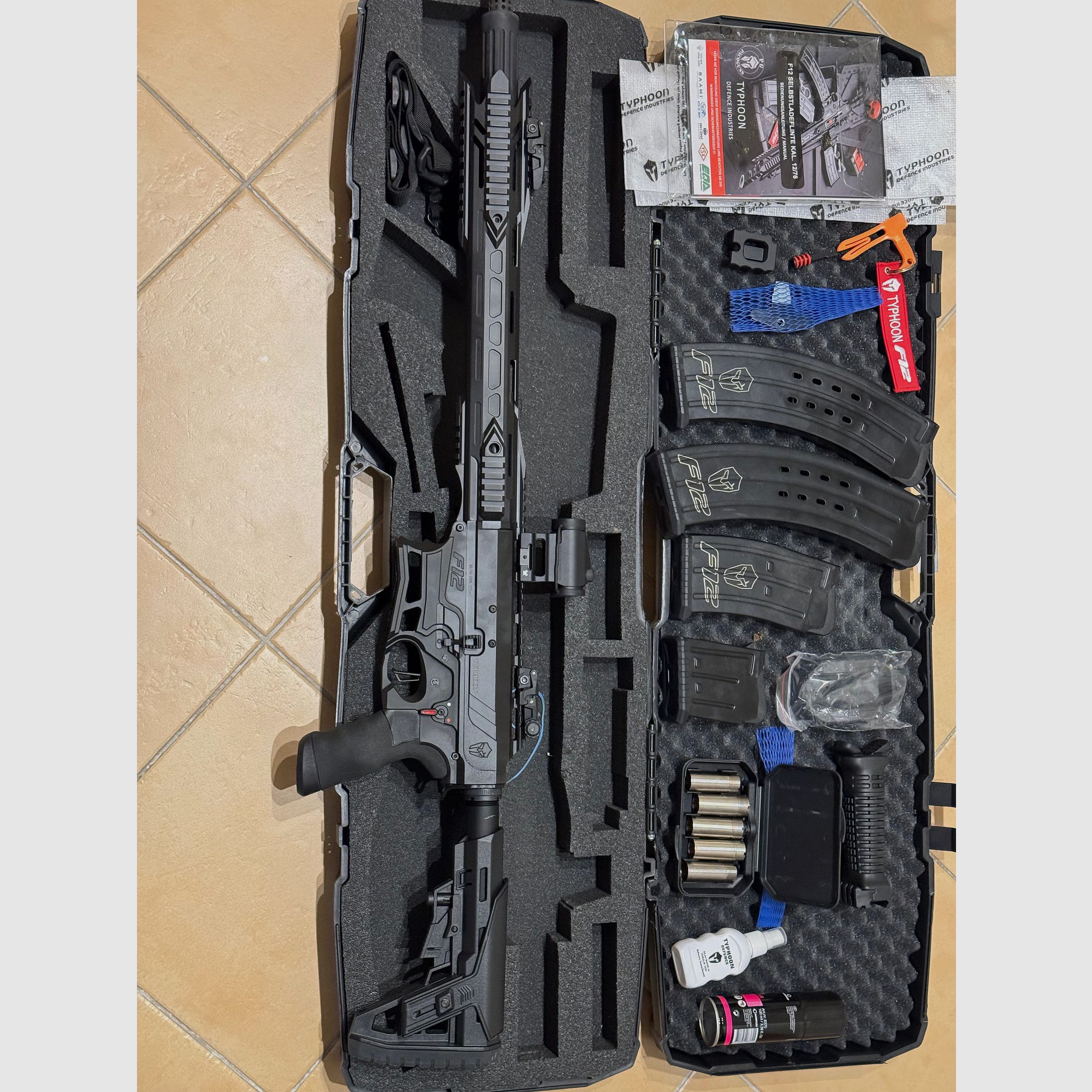 Typhoon F12 Maxi Black IPSC mit Vortex Red Dot – neuwertig – max. 200–250 Schuss