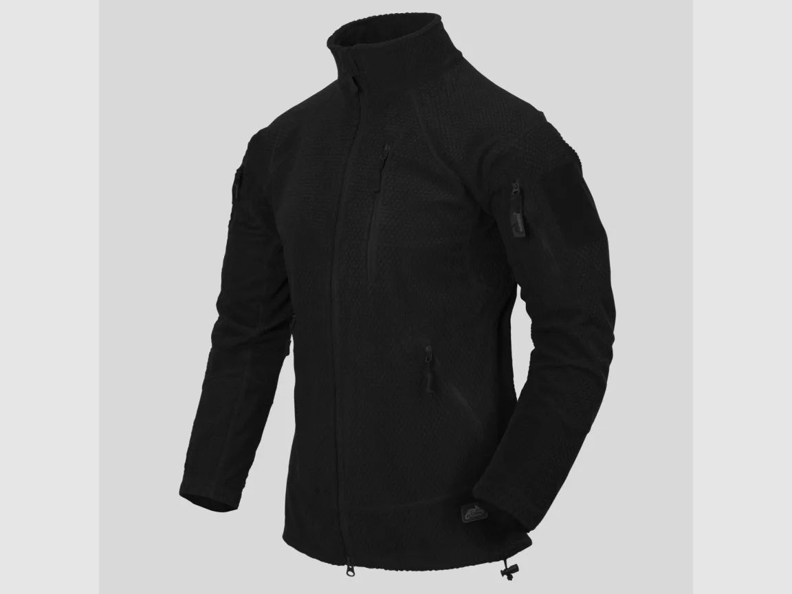 Alpha Tactical jas Grid Fleece (Zwart) Helikon-Tex, afbeelding 1 van 3