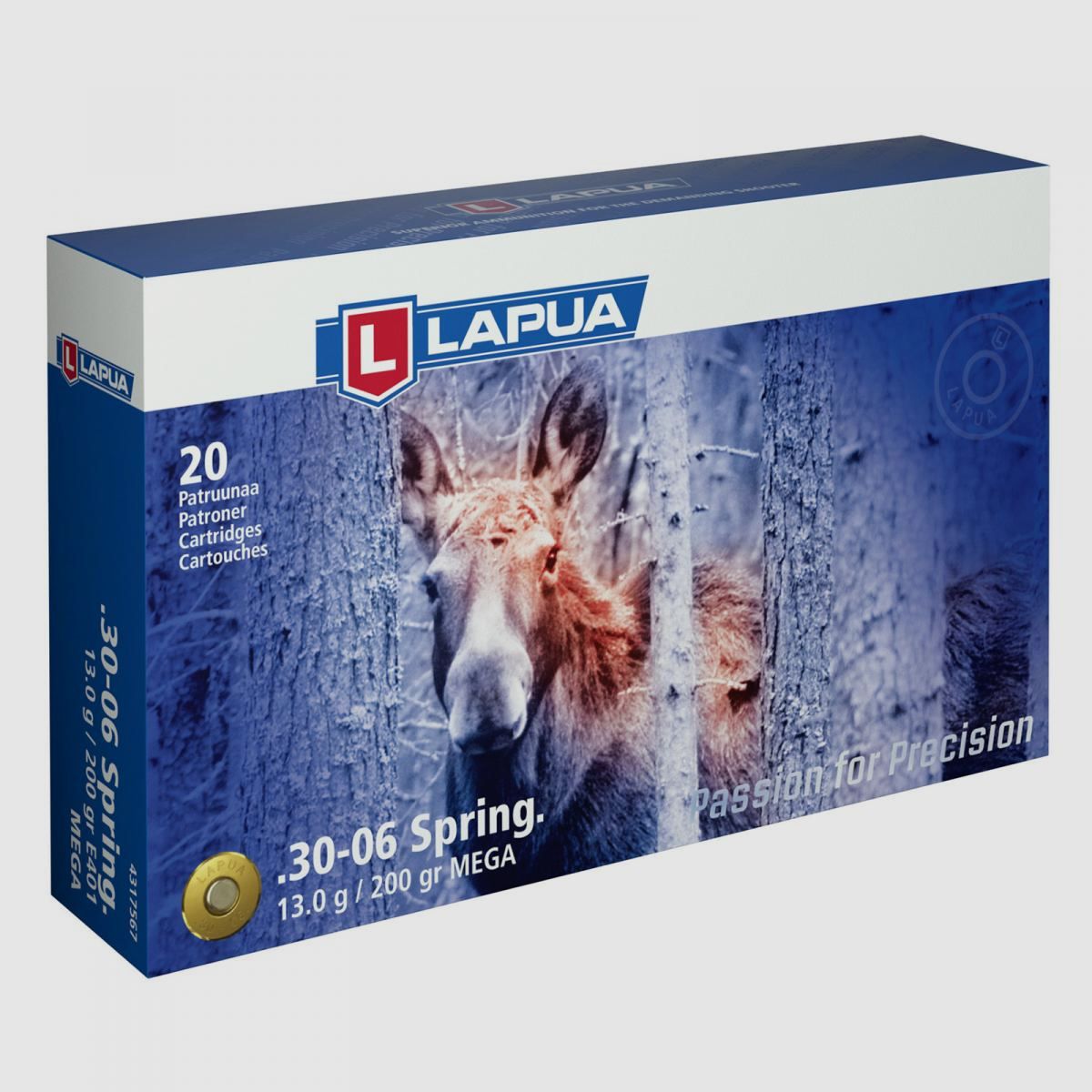 Lapua .30-06 Sprg. 200GR Mega 20 cartridges