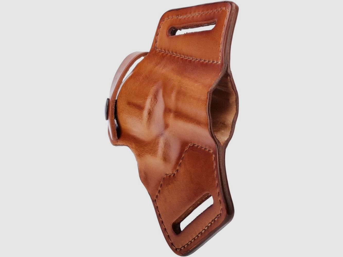 Front Line Holster Pancake Leder Half Size 4" Rev. 357