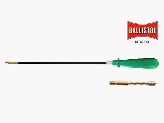 Ballistol Carbon Reinigingsstaaf kort met accessoires, Ø 5 mm (1/8" buitendraad)