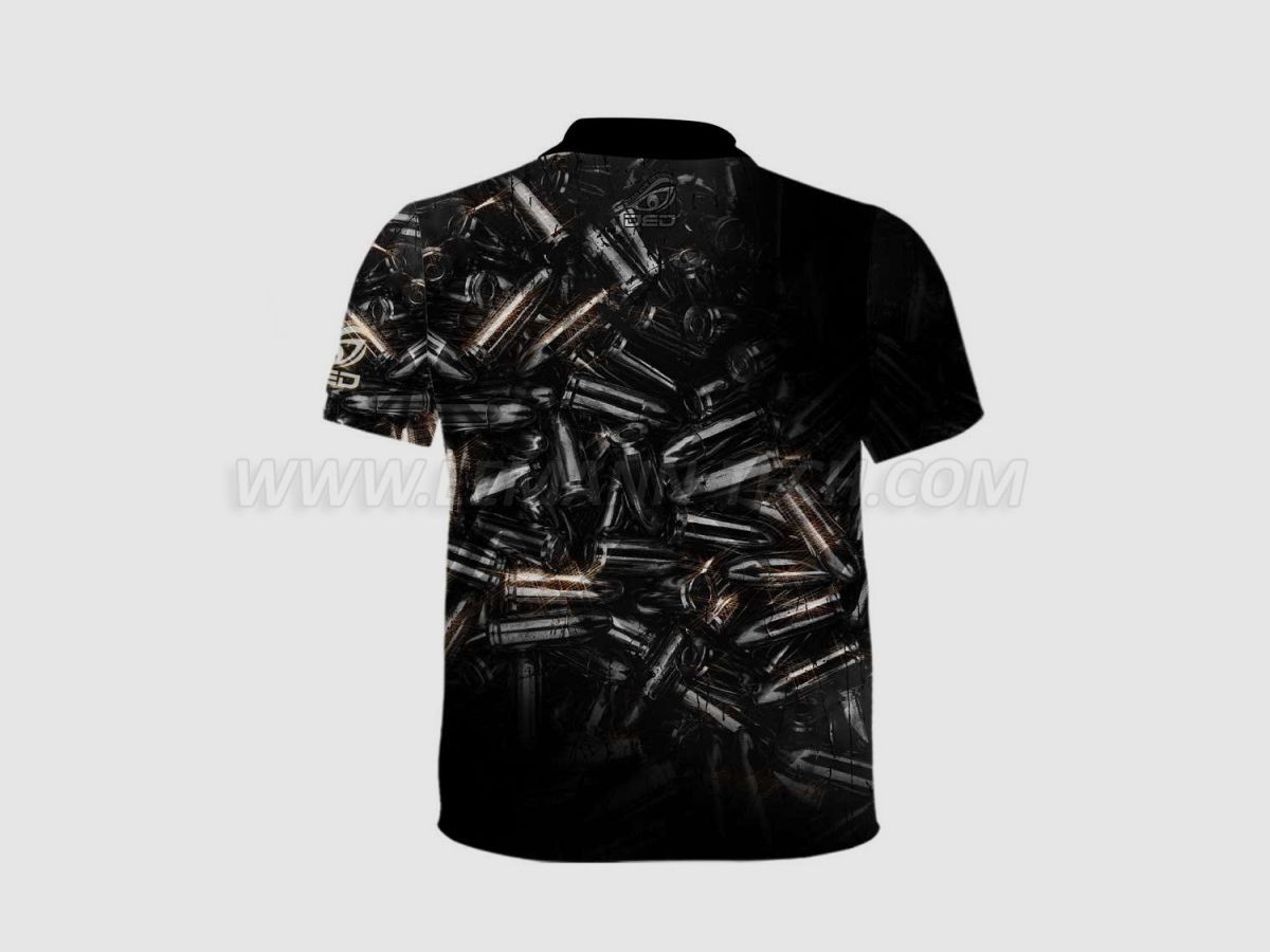 DED 9x19 Luger Schwarzes T-Shirt, Größe: XXS, Benutzerdefinierter Name: Mit Benutzerdefiniertem Namen, Bekleidungsart: Damen, Bild 2 von 3