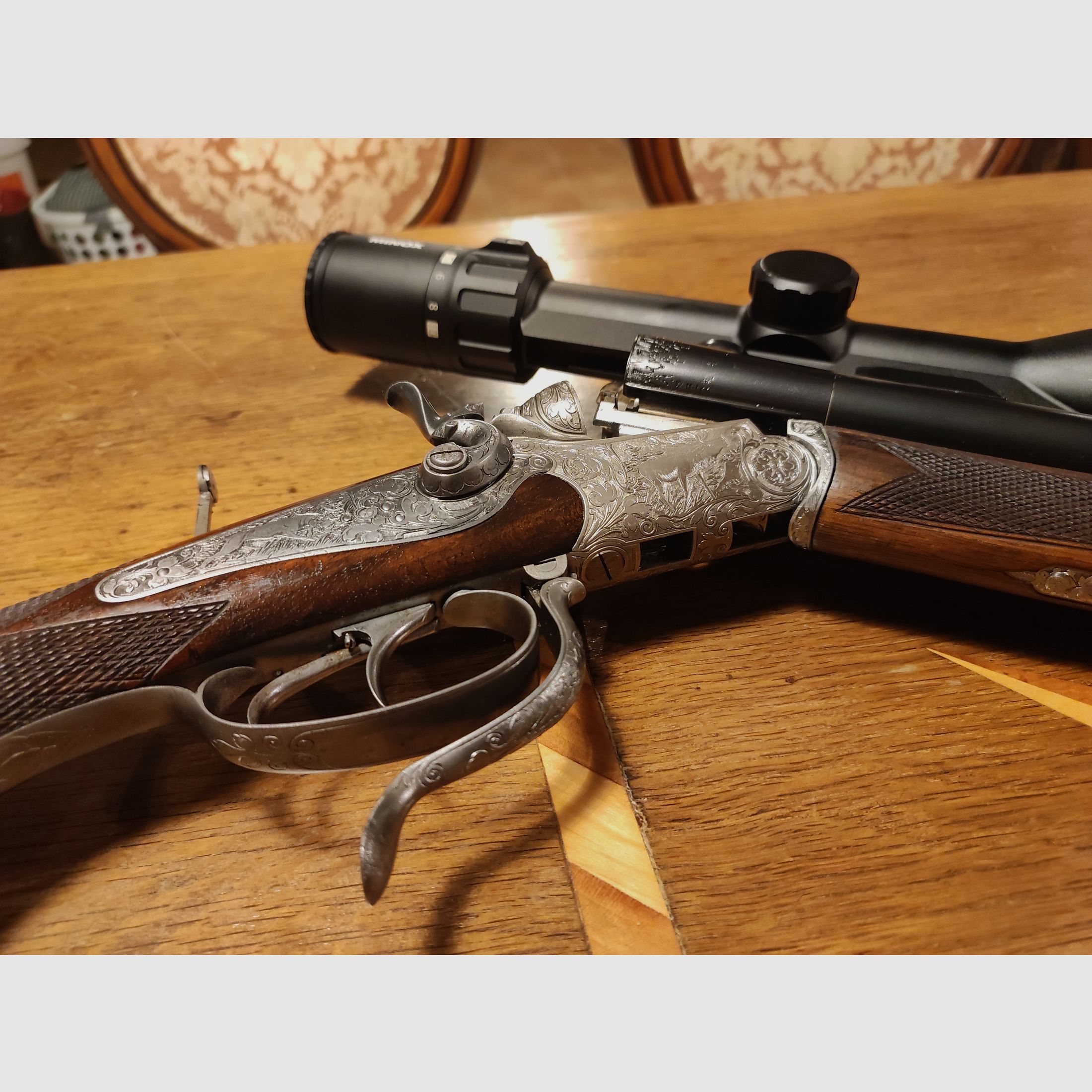 Hahndrilling 5,6x50R Magnum 16/70 Ferlacher Sauer Sohn Merkel Kerner Herold Franz Jäger Blaser Krieghoff Suhler Grass Prinz Drilling