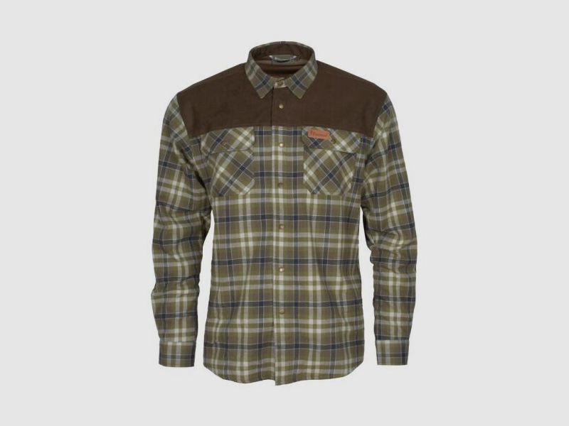 Pinewood Herren Hemd Douglas H.Olive/L.Khaki XXL