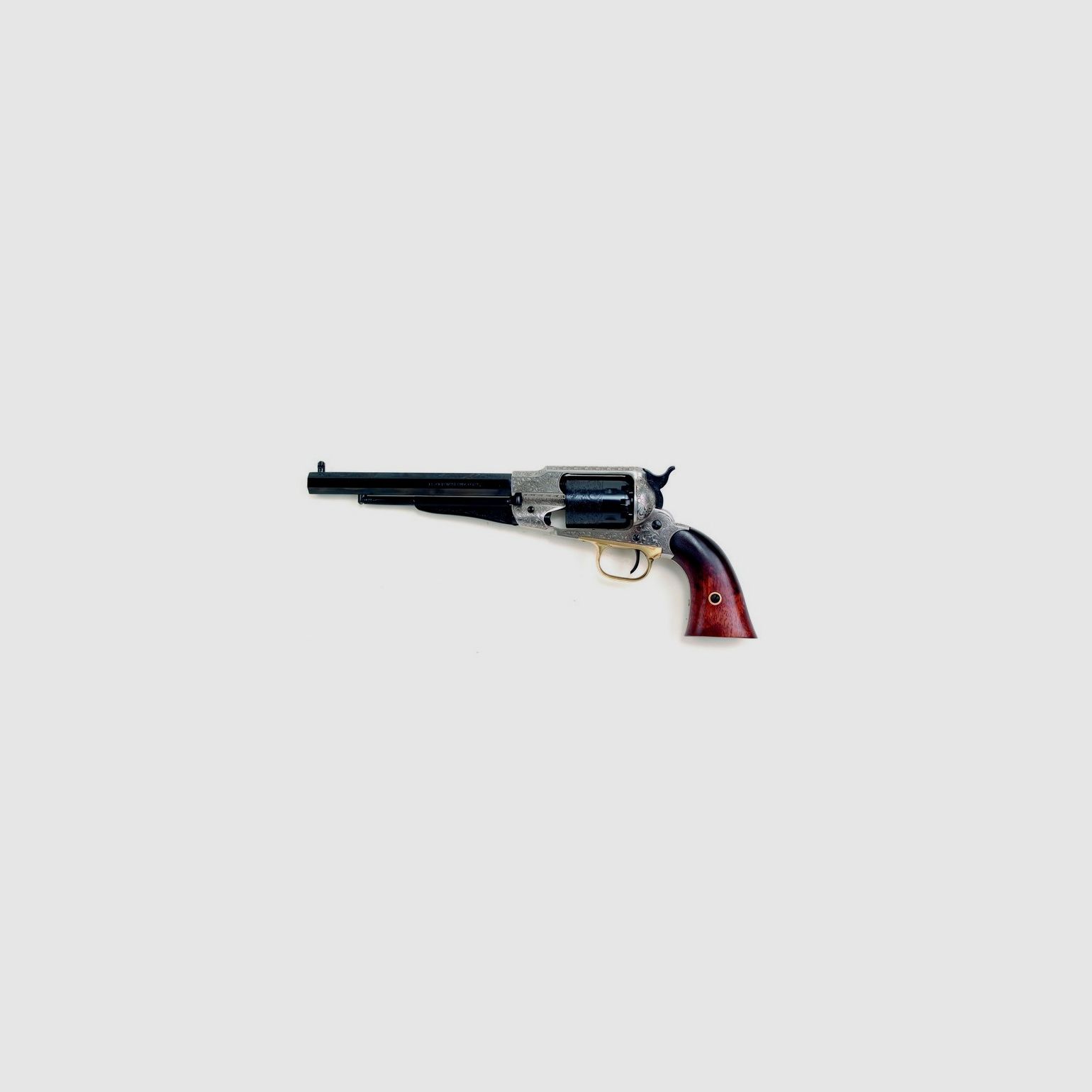 Revolver Pietta Replik 1858 RM Stahl Old Silver Gravur Kal. 44 PN