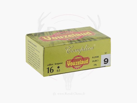 10 Cartouches COMPLICE 65 Cal.16/65 28G BJ Vouzelaud