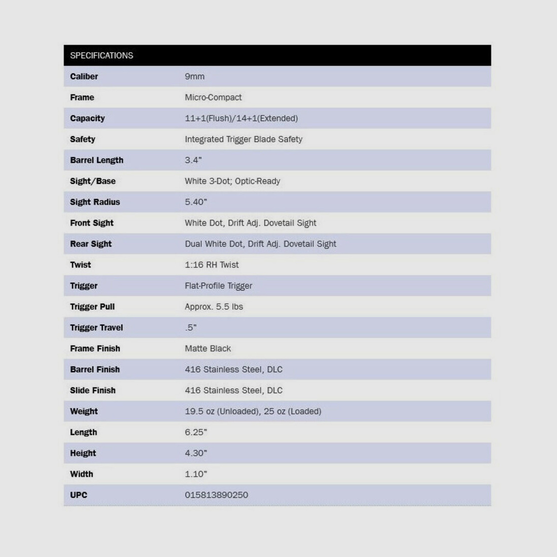 Mossberg MC2sc Optic-Ready Black 3,4" (4 Zoll) 9mmLuger