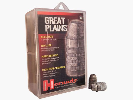 Hornady Sabot .50/.512 con .45 385GR Hollow Base Proiettili per fucile a avancarica 20 pezzi