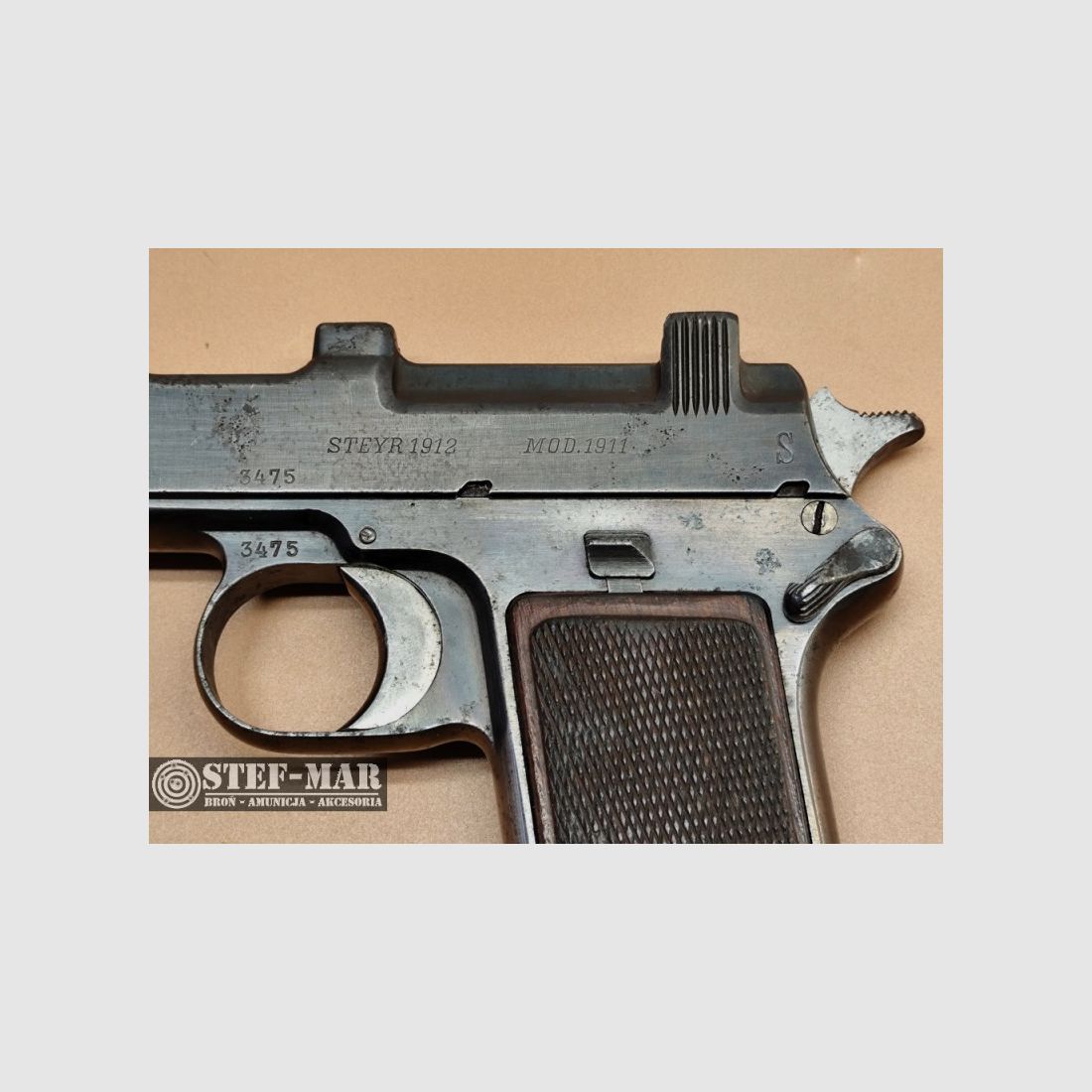 Steyr 1912 Pistole, Kal. 9x23mm Parabellum/Luger [C6115], Bild 5 von 12