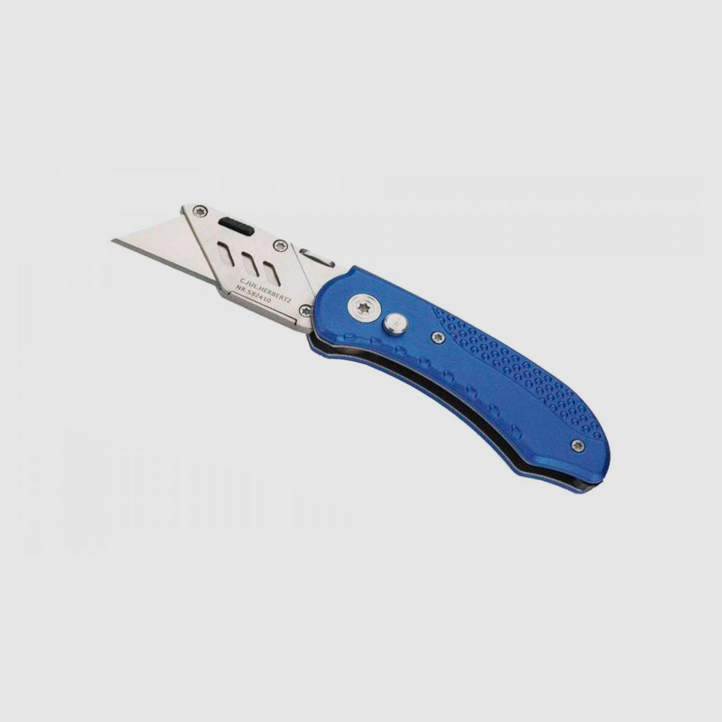 Herbertz Klappmesser Aluminium blau