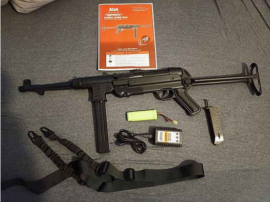 Airsoft / MP40 BLACK AEG 0,5 JOULE 