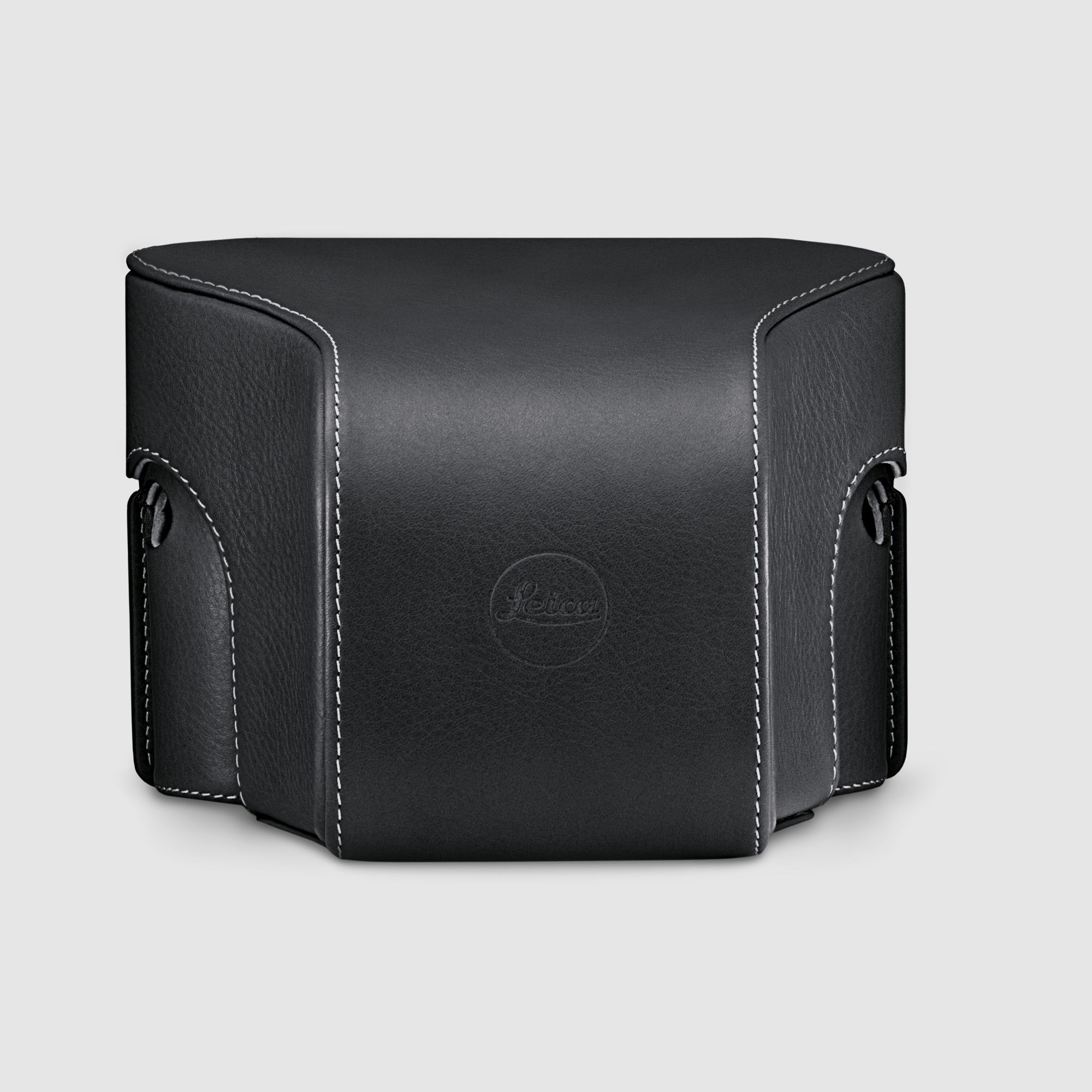 Bolsa de emergencia con gran parte frontal, cuero, negro