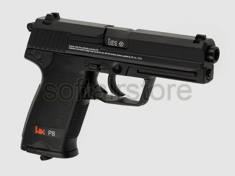 H&K P8 Co2 Airsoft in schwarz -F-
