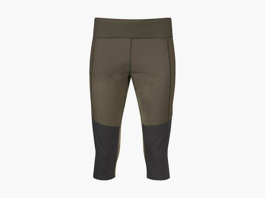 Bergans Fløyen ¾ Outdoor Tights Damskie Ciemnozielony Błoto/Ciemny Cień Szary XS