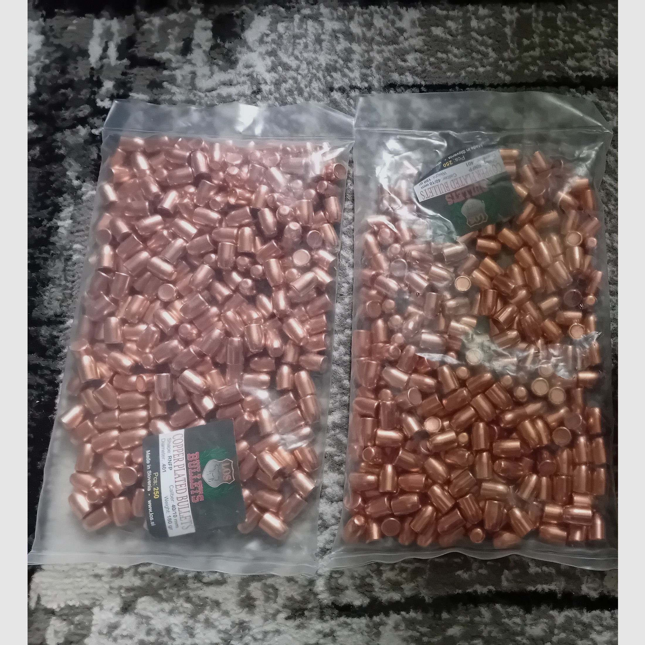 500 Kegelstumpf Vollmantelgeschosse .40/180gr.