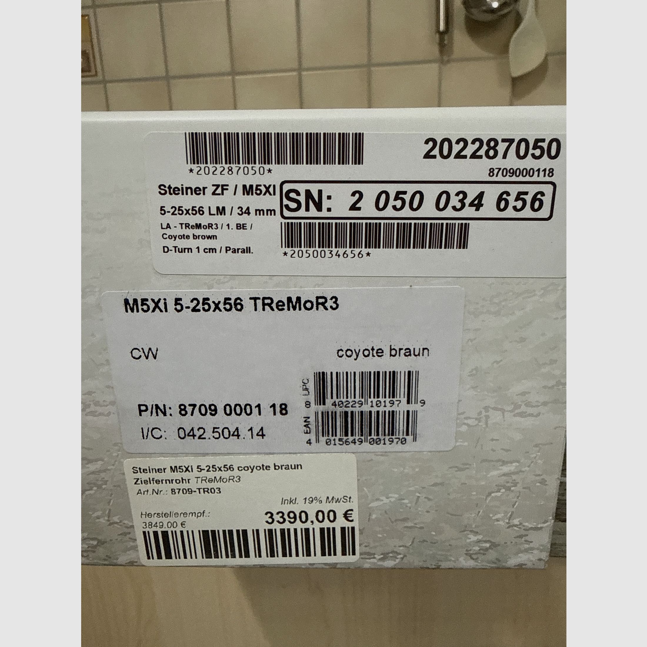 Steiner M5XI Sand Tremor 3 with Spuhr mount and level