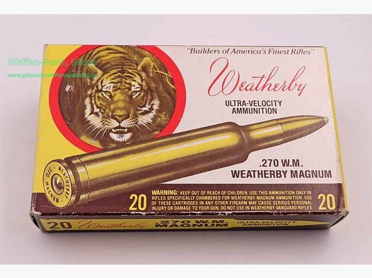Weatherby - USA Büchsenpatronen