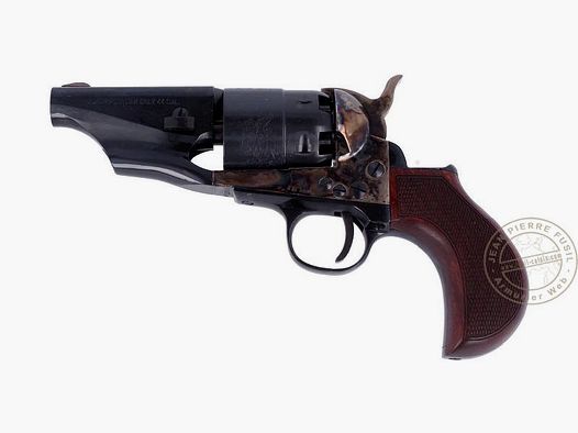 Revolver PIETTA Army Sheriff’s Snubnose 1860 Cal. 44 - crosse arrondie quadrillée - Canon 3''
