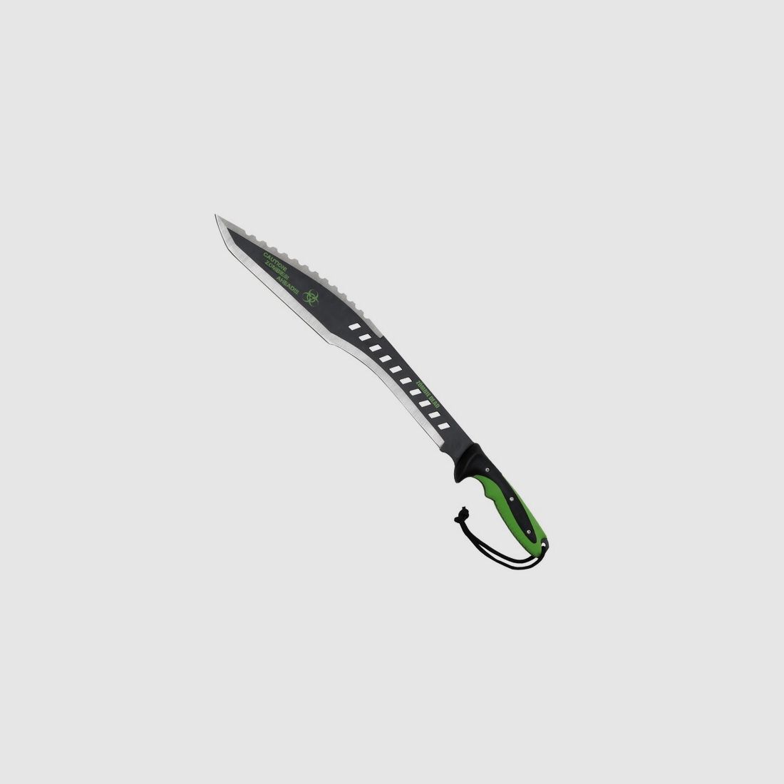 Zombie Dead Machete - 46cm / 63cm - Schwarz / Grün - rostfreier Stahl - mit Scheide