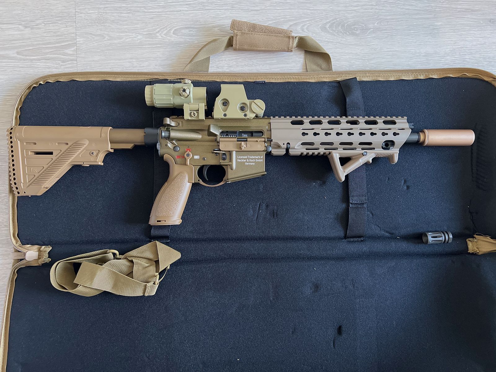 VFC HK416 A5 GBBR Airsoft met accessoires