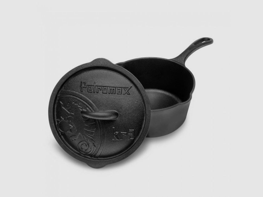 Petromax Gusseisen-Stieltopf KR2 mit Deckel 2 l