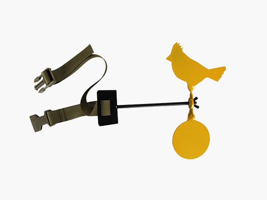 Silhouette di bersaglio uccello con fascia di tensione