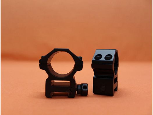 UTG - Leapers UTG Accushot Montageringe 1" Medium (RGWM-25M4) Alu schwarz matt für Picatinnyprofil BH=14mm