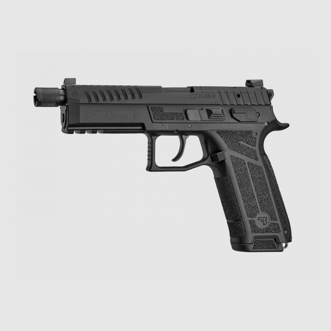CZ P-09 F Nocturne, Silencer Ready, 9mm Para, 19 Schuss