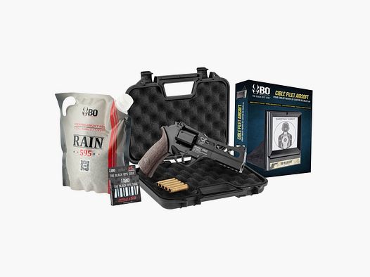 Airsoft Replica Pack Chiappa CO² Rhino 50DS + accessoires - Kal. 6 mm