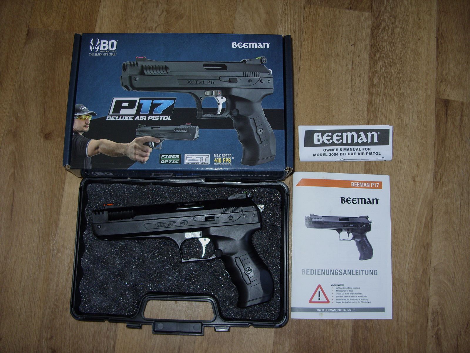 Beeman P17 Deluxe Air Pistol 4,5 mm Diabolo;  (baugleich wie die Weihrauch HW40)