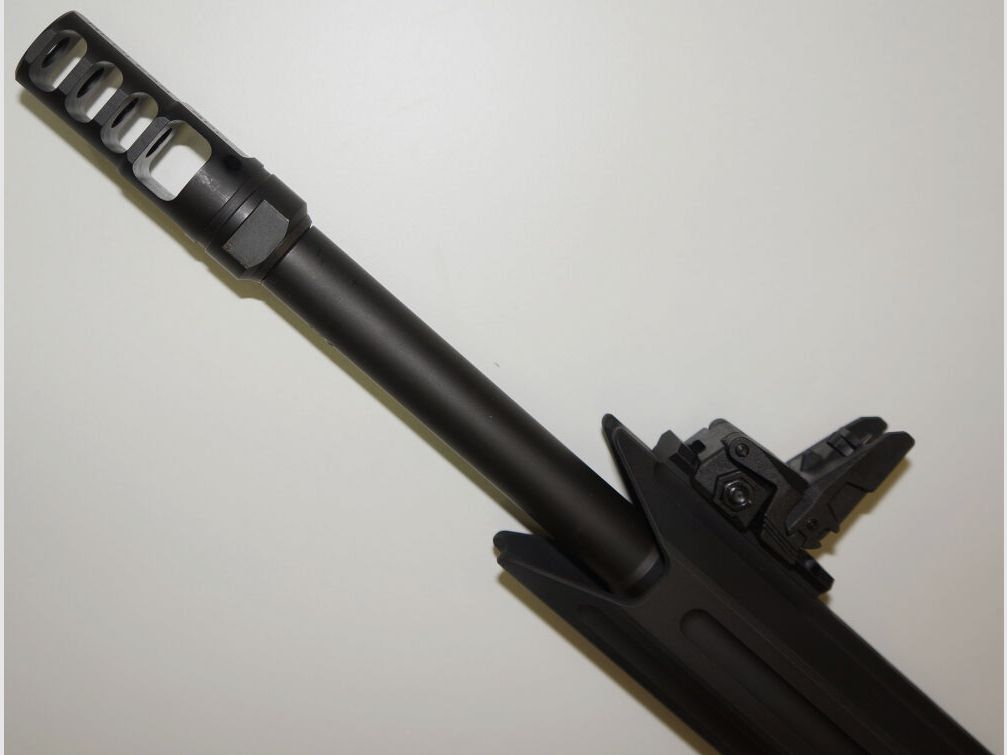 Schwaben Arms GmbH/GWMH Selbstladebüchse GWMH SPC-SPORTER A4 17" (SWISS PISTOL CARBINE) BLACK Kal.9x19 AR15 Glock Magazin