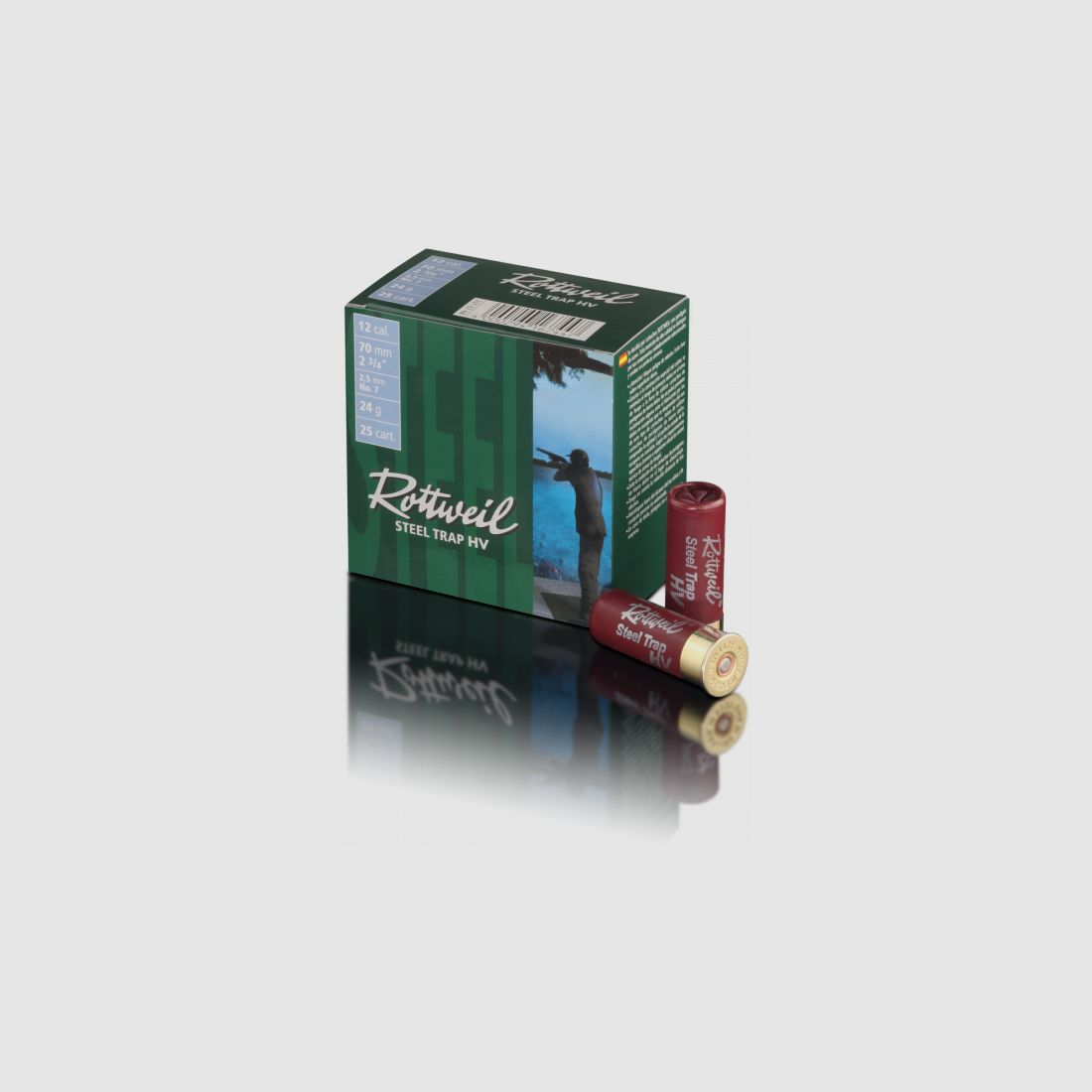 ROTTWEIL STEEL TRAP 24 HV - 12/70 - 24G - 2.5MM - 25 CARTRIDGES