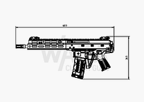 B&T Samopowtarzalny karabinek APC223 PRO z długim chwytakiem