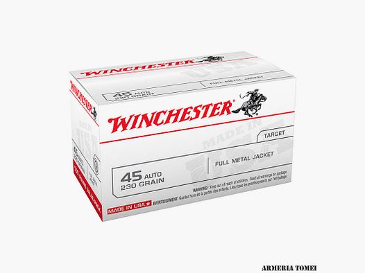 WINCHESTER – 45 AUTO 230GR VOLL-METALL-HÜLSE
