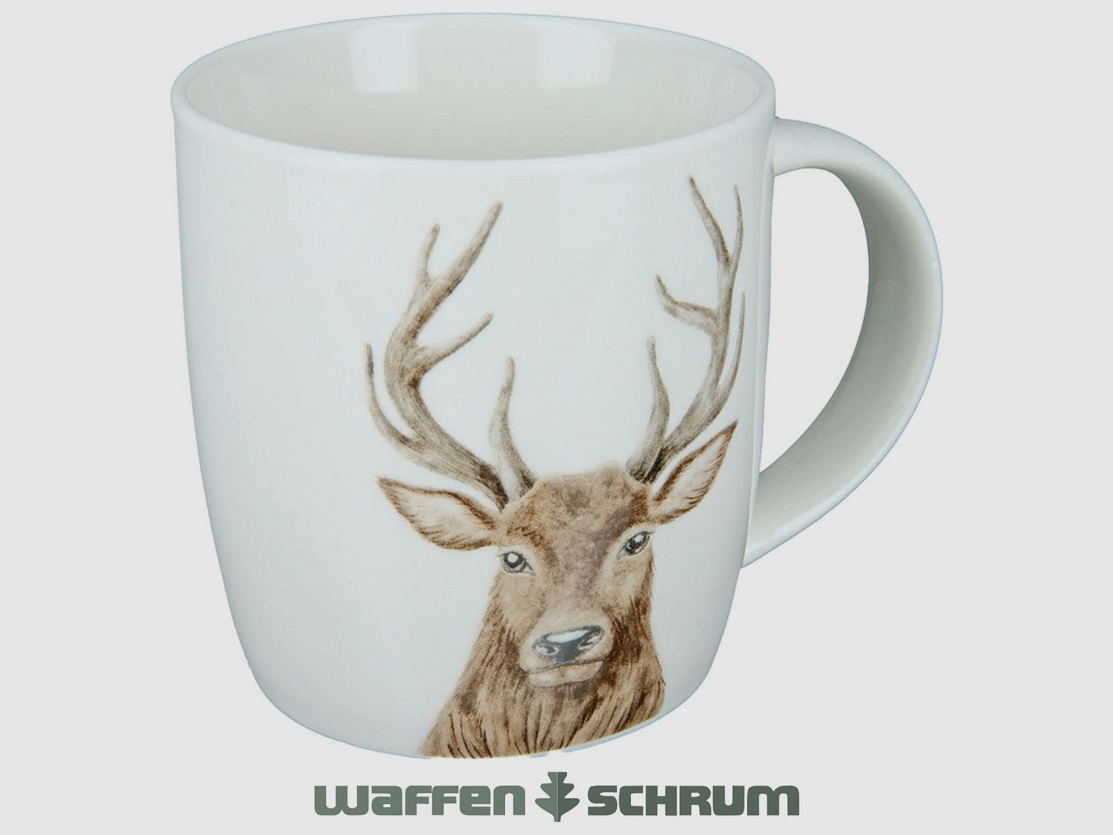 AKAH filiżanka porcelanowa z głową jelenia 380ml