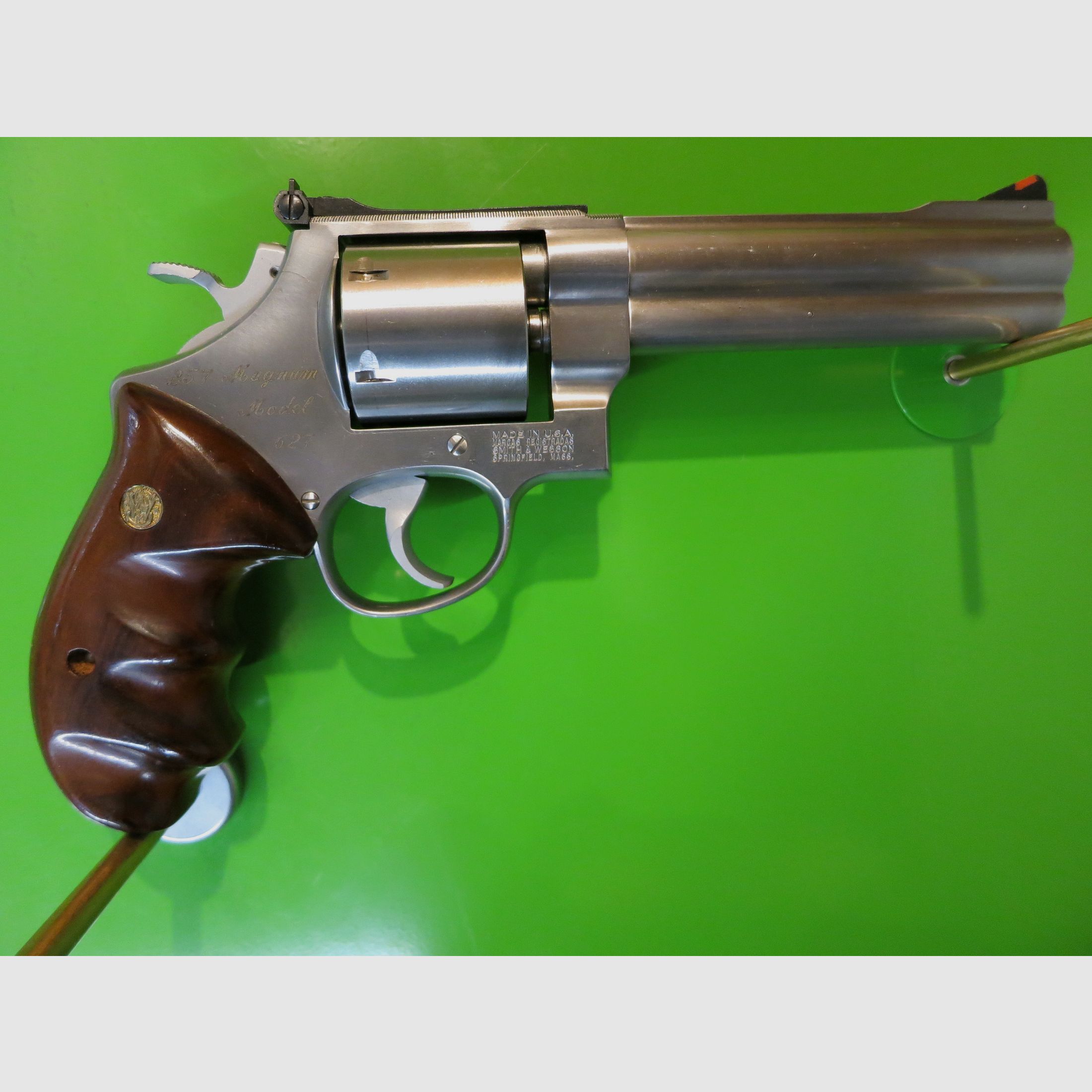 Smith&Wesson Mod. 627-0, WISCHO Target-Champion, .357 Magnum, 5,5" Lauf, stainless   #64-